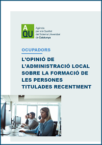 Portada de l'informe L'opinió de l'administració local sobre la formació de les persones titulades recentment